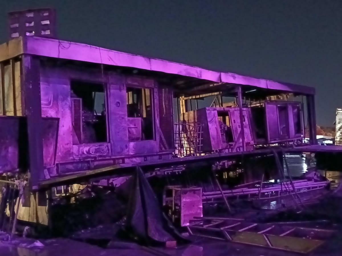 Incêncio começou após falha técnica em um dos geradores do circo.